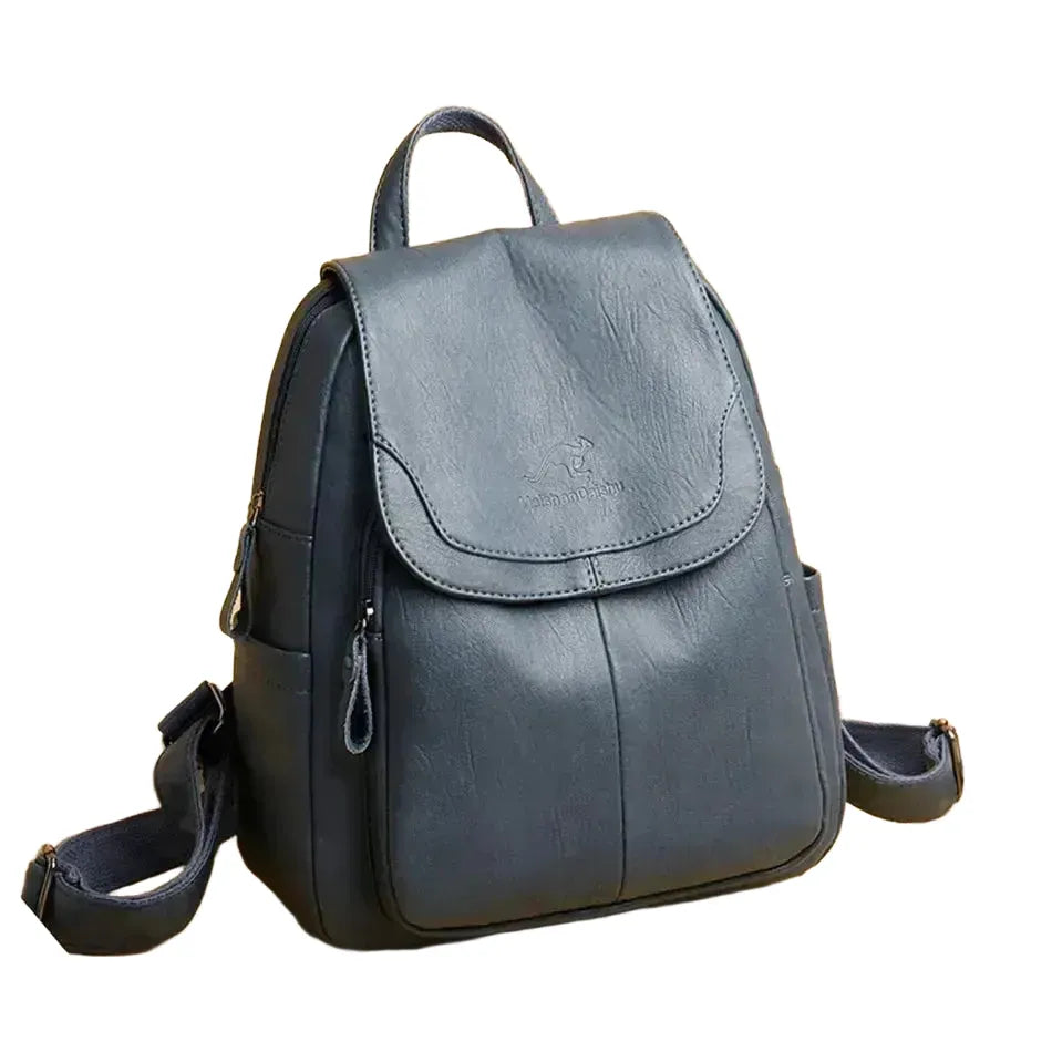 Leather Backpack for Women Travel Ready — product view 1