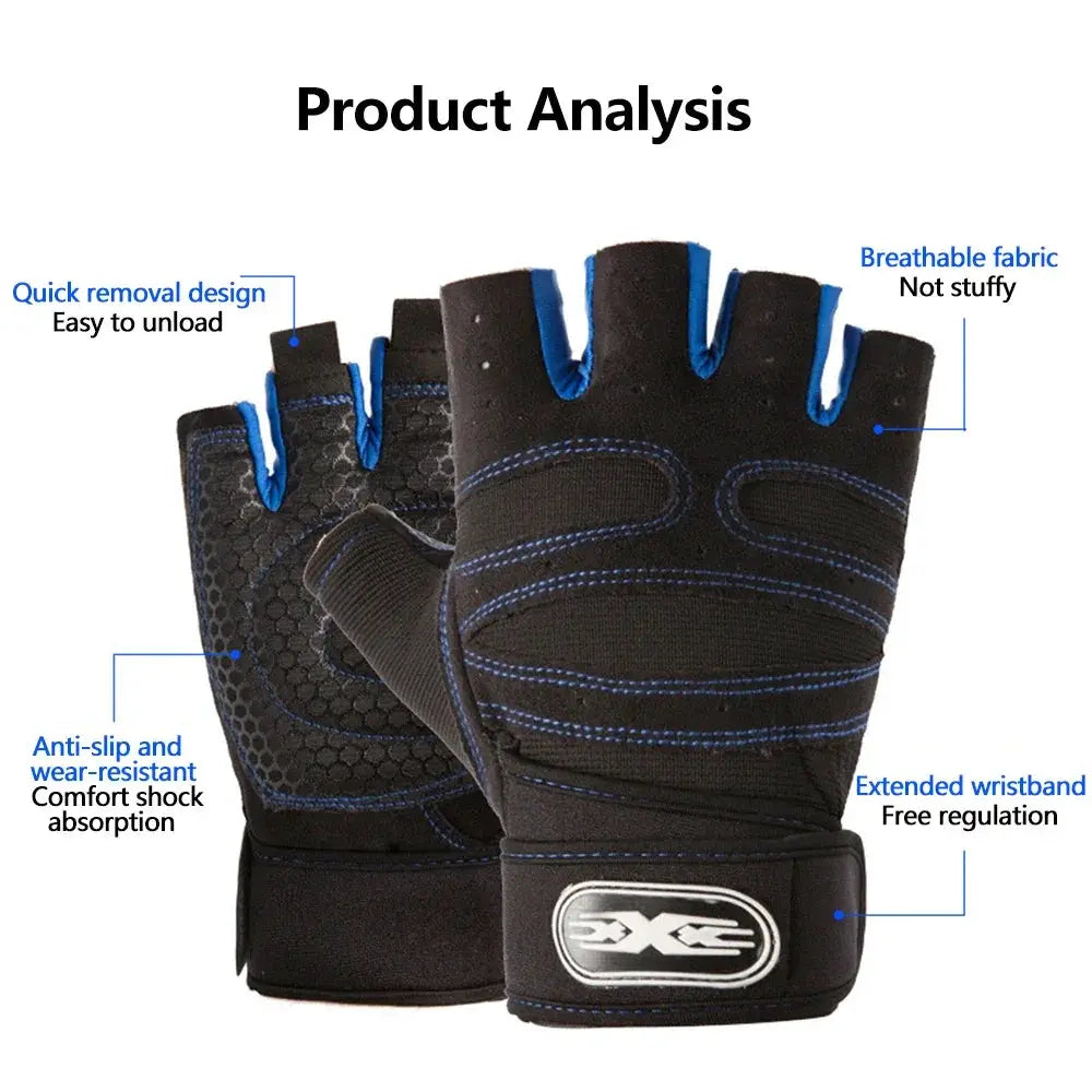 Breathable Cycling Gloves Half Finger MTB Road Bike Gear