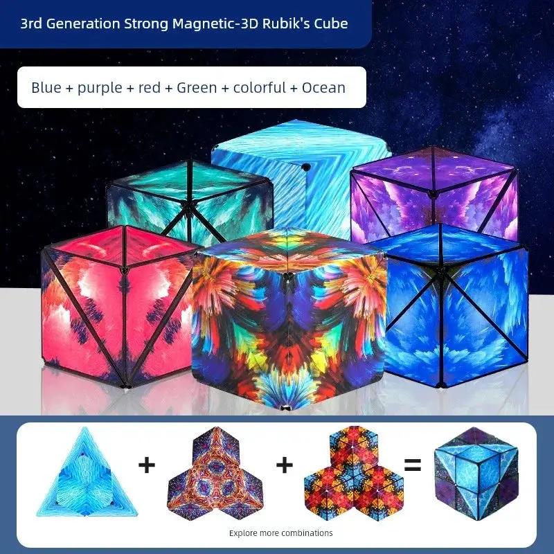 Magnetic Cube Infinite Flip Deformation Educational Toy - OurLum.com