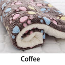 Cozy Pet Blanket Soft Warm Fleece Bear Pattern Pad Cover