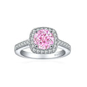 Sterling Silver Silver Moissanite Cocktail Ring