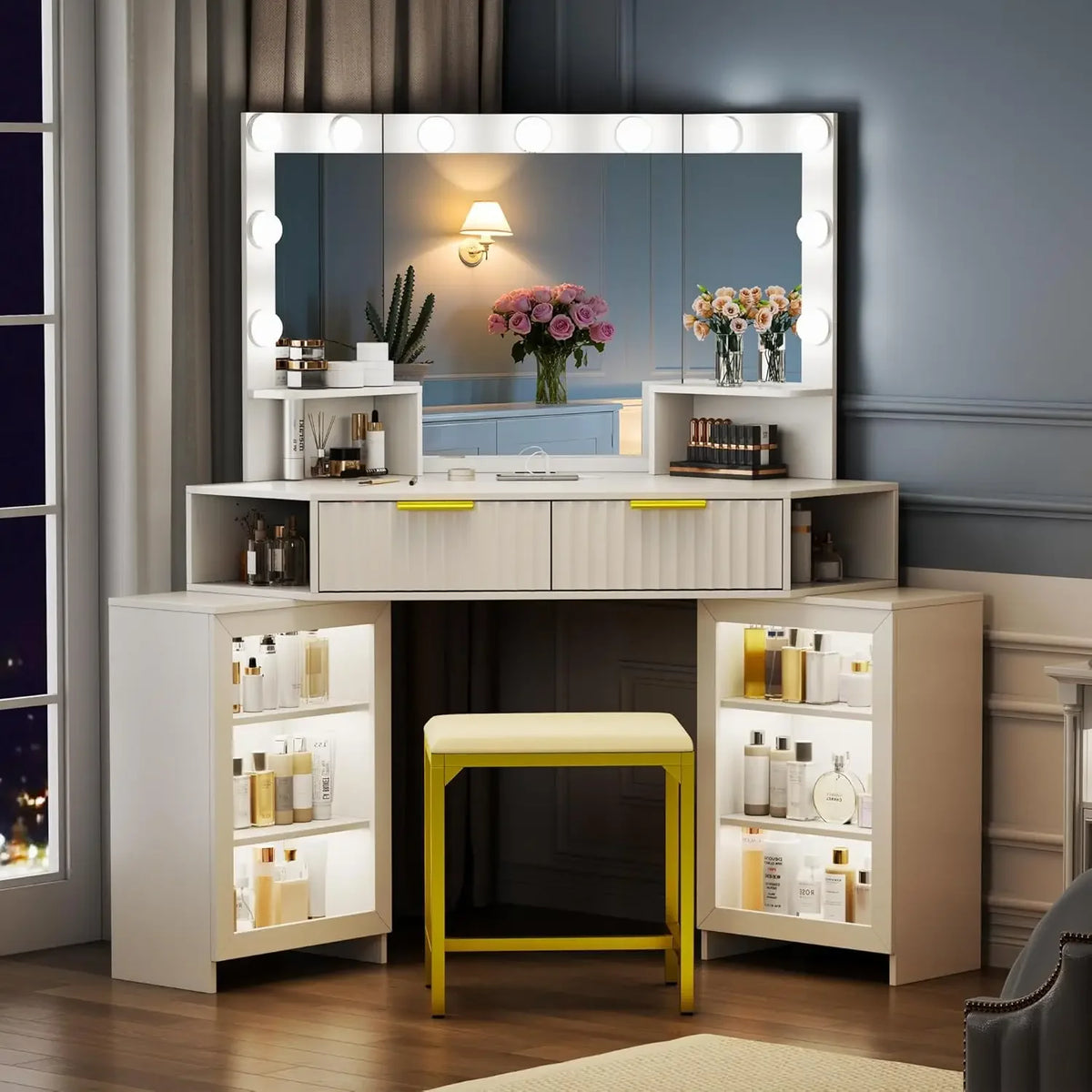 Corner LED Desk