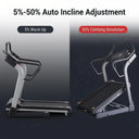 K Fit Motorized Treadmill With Adjustable Incline For Gym Cardio