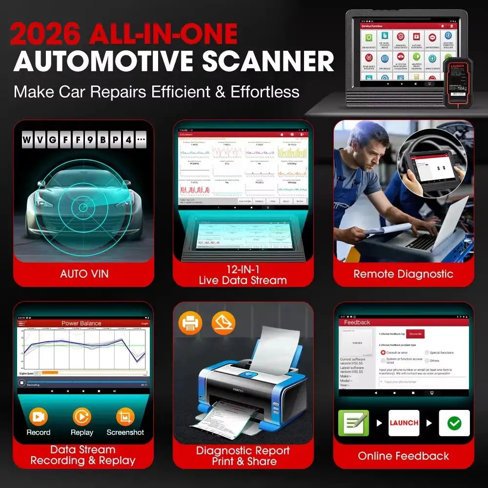 LAUNCH X431 PRO V5.0 Car Diagnostic 8"inch Auto OBD2 Scanner CANFD/DOIP SGW All System 37 Reset ECU Coding Bi-Directional PRO TT