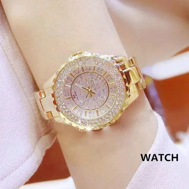 Diamond Elegance Luxury Women Watch Timeless Functional