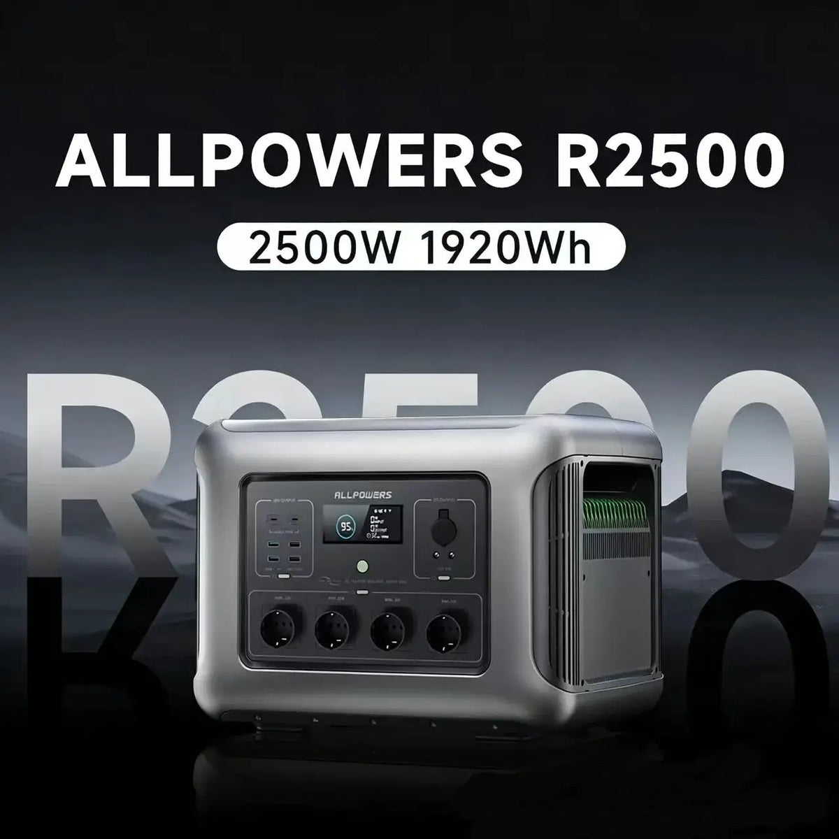 ALLPOWERS R2500 Portable Power Station 1920Wh 2500W Solar Generator & SP037 Solar Panels 400W / 2X400W Solar Charger for Camping