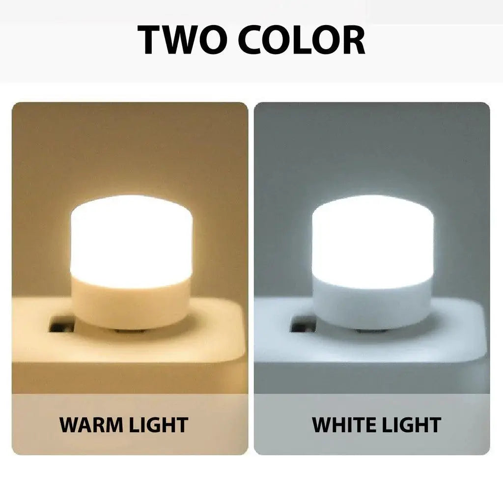 1/10Pcs Mini USB Night Light Warm White Eye Protection Lamp - OurLum.com