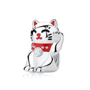 Sterling Silver Charm Fortune Cat