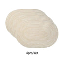 Smart Non-Slip Oval Table Mats for Home