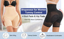 High Waist Padded Butt Lifter Shorts Tummy Control Shapewear