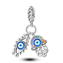 Silver Plated Charm Beads Bracelet