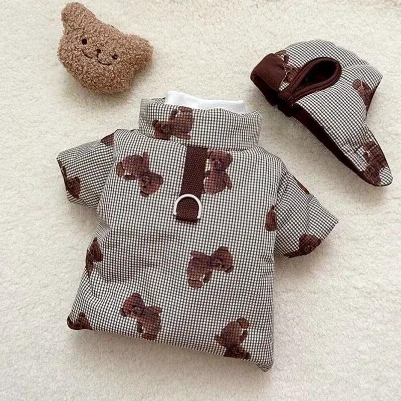 Pet Cotton Jacket Hooded Coat For Small Pets Cozy Warm