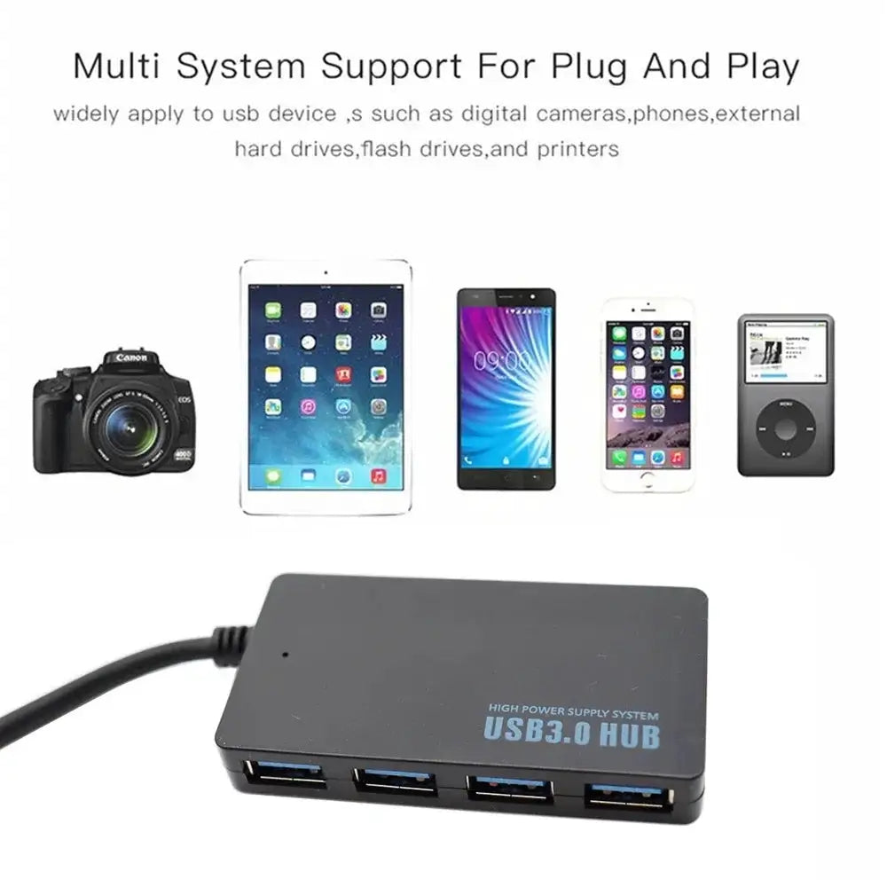 High Speed 4 Ports USB 3.0 HUB Multi USB C type-c Splitter Expander Multiple USB Expander Computer Accessories For Laptop PC
