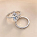Moissanite Ring in Sterling Silver Horse