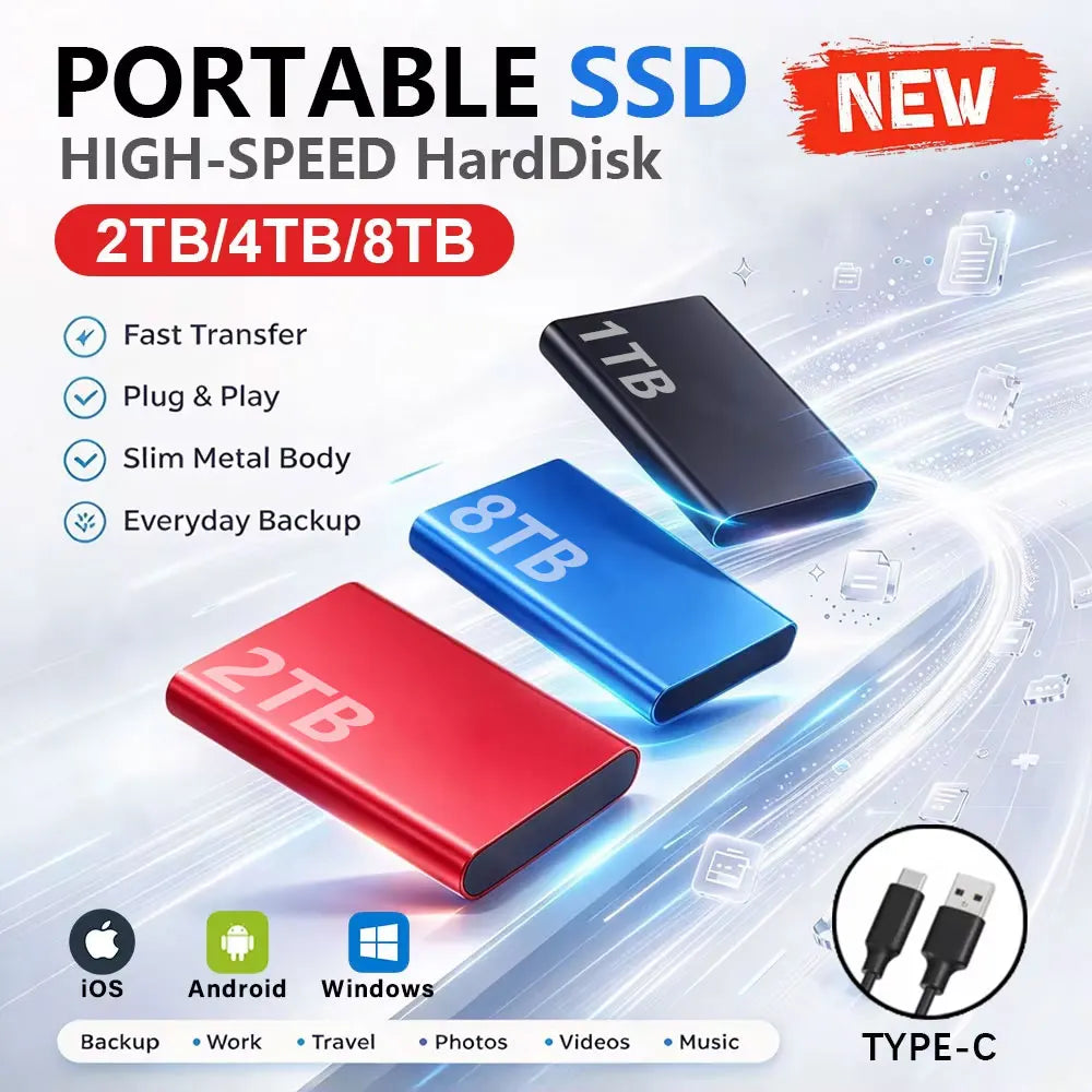 Portable External SSD Drive