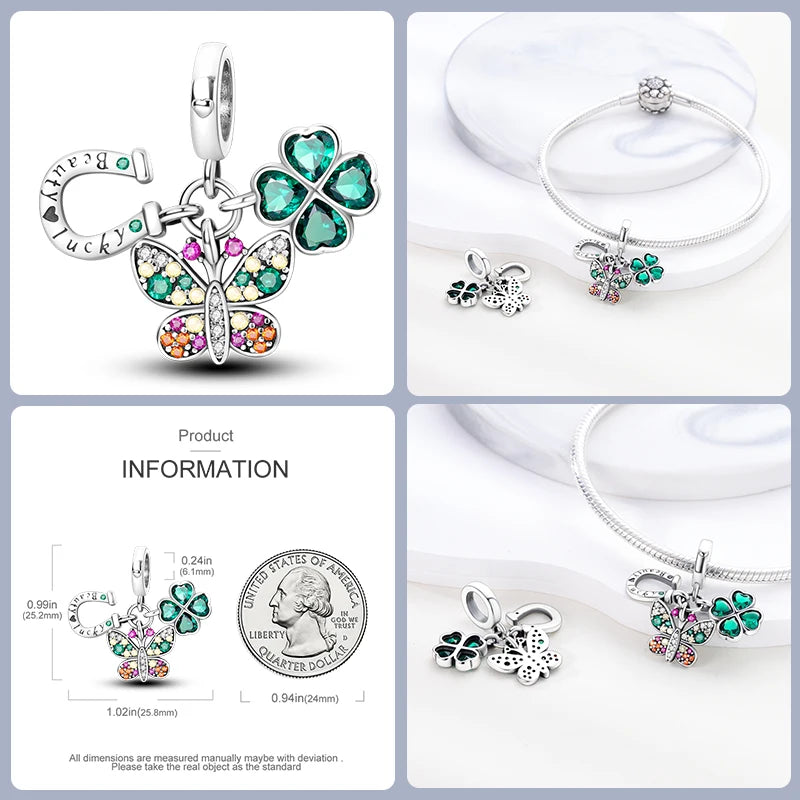 Sterling Silver Lucky Four Leaf