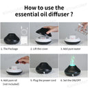 Kinscoter USB Essential Oil Diffuser with Flame Light 130ml