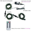 Waterproof Green Wire LED Fairy Lights for Outdoor Enchantment