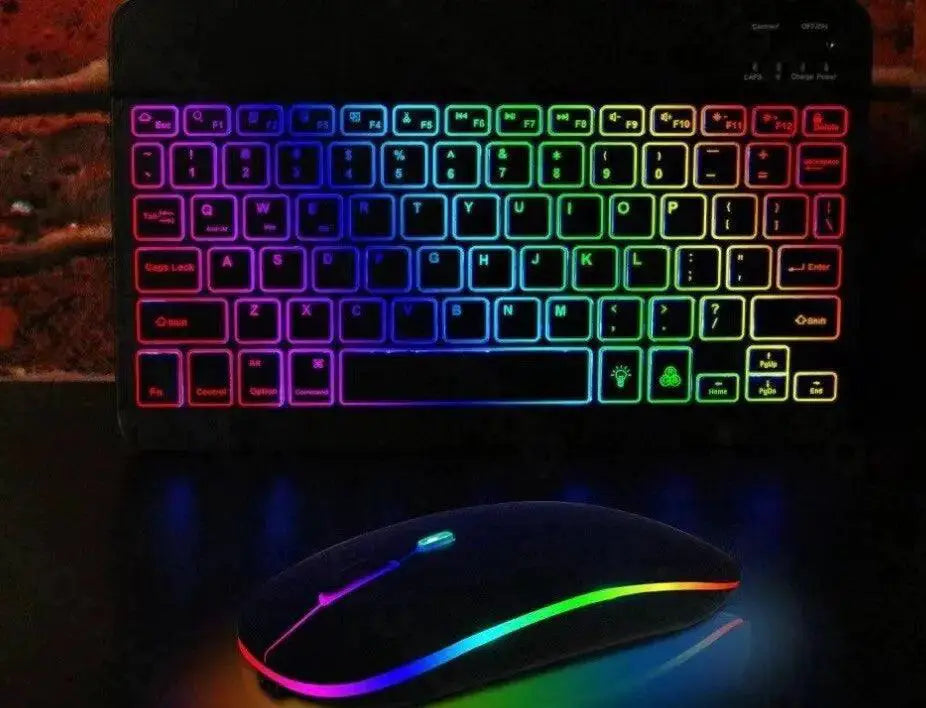 Backlit Bluetooth Keyboard and Mouse Combo for Efficiency