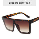 Unisex Vintage Flat Top Sunglasses with UV400 Protection