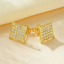 Gold Filled Square Stud Earrings