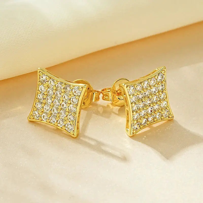Gold Filled Square Stud Earrings — product image 2