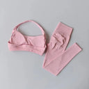 Seamless Yoga Set Women Breathable High Waist