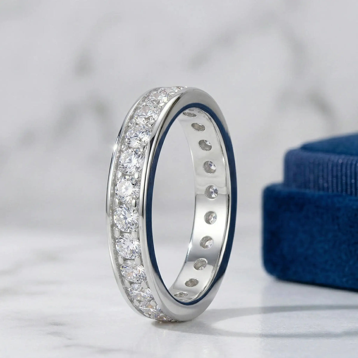 Luxury Moissanite Sterling Silver Ring — product image 3