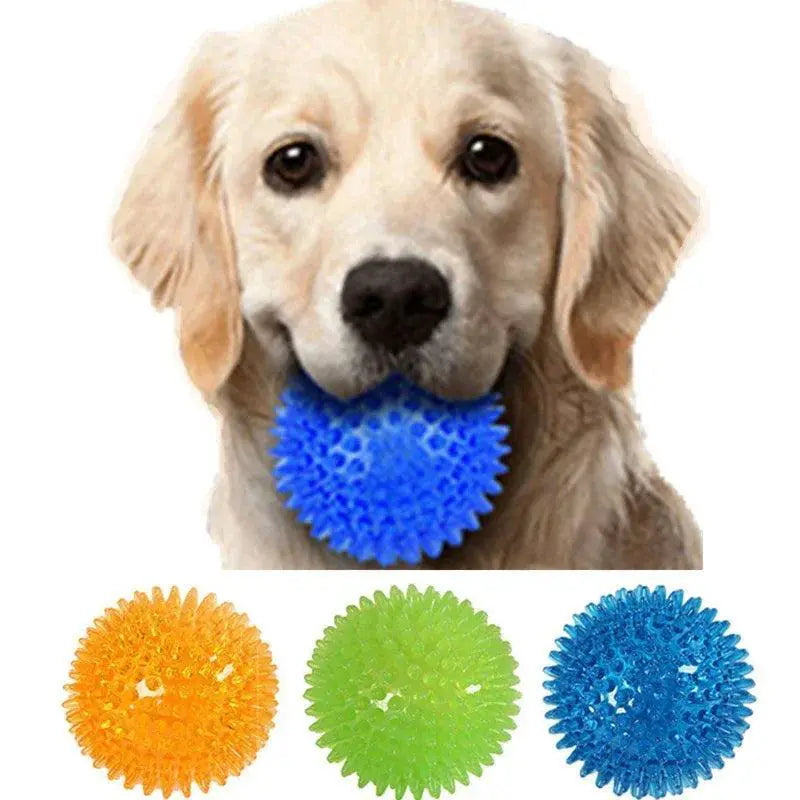 Small Dog Hedgehog Ball Toy Teeth Cleaning Interactive