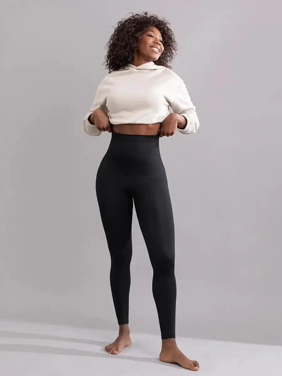 High Waist Body Slimming Leggings With Silicone Non Slip