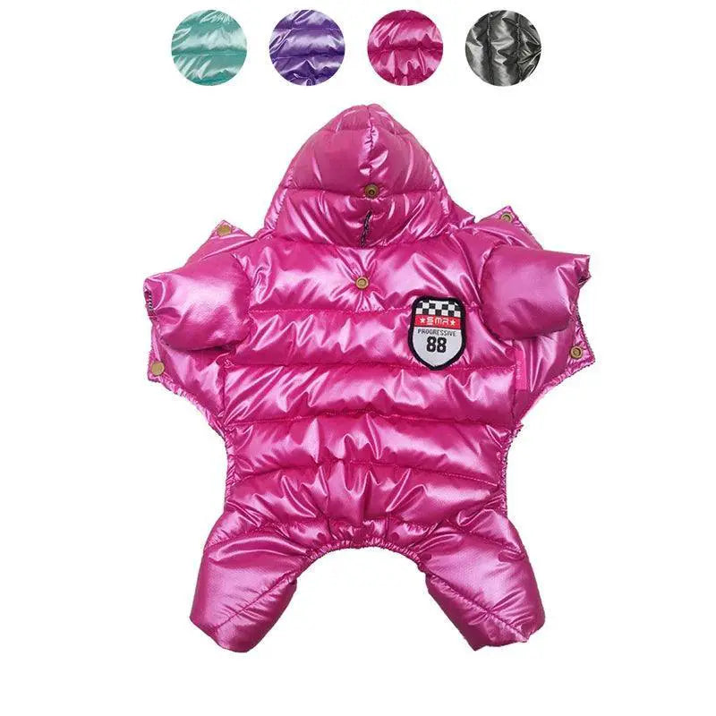 Winter Dog Waterproof Jumpsuit Cozy Coat For Small Breeds