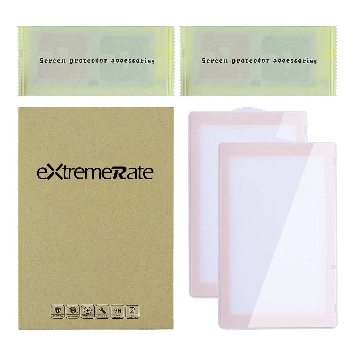 eXtremeRate 2 Pack Border Transparent