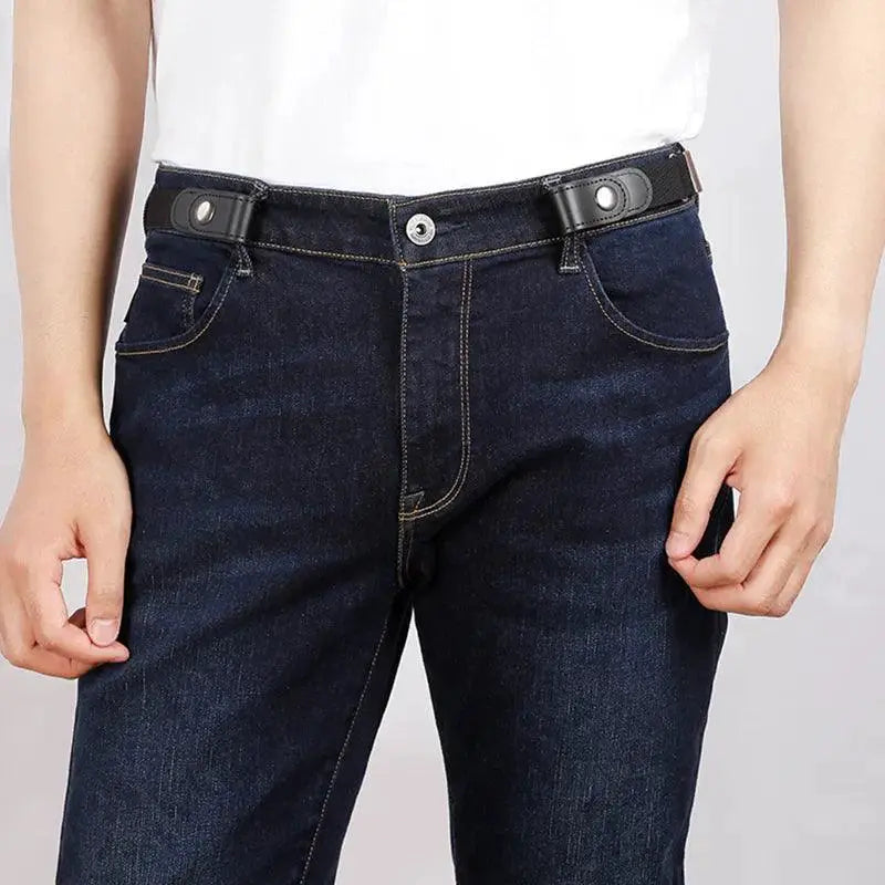 Invisible Elastic Stretch Belt Sleek No Buckle Design