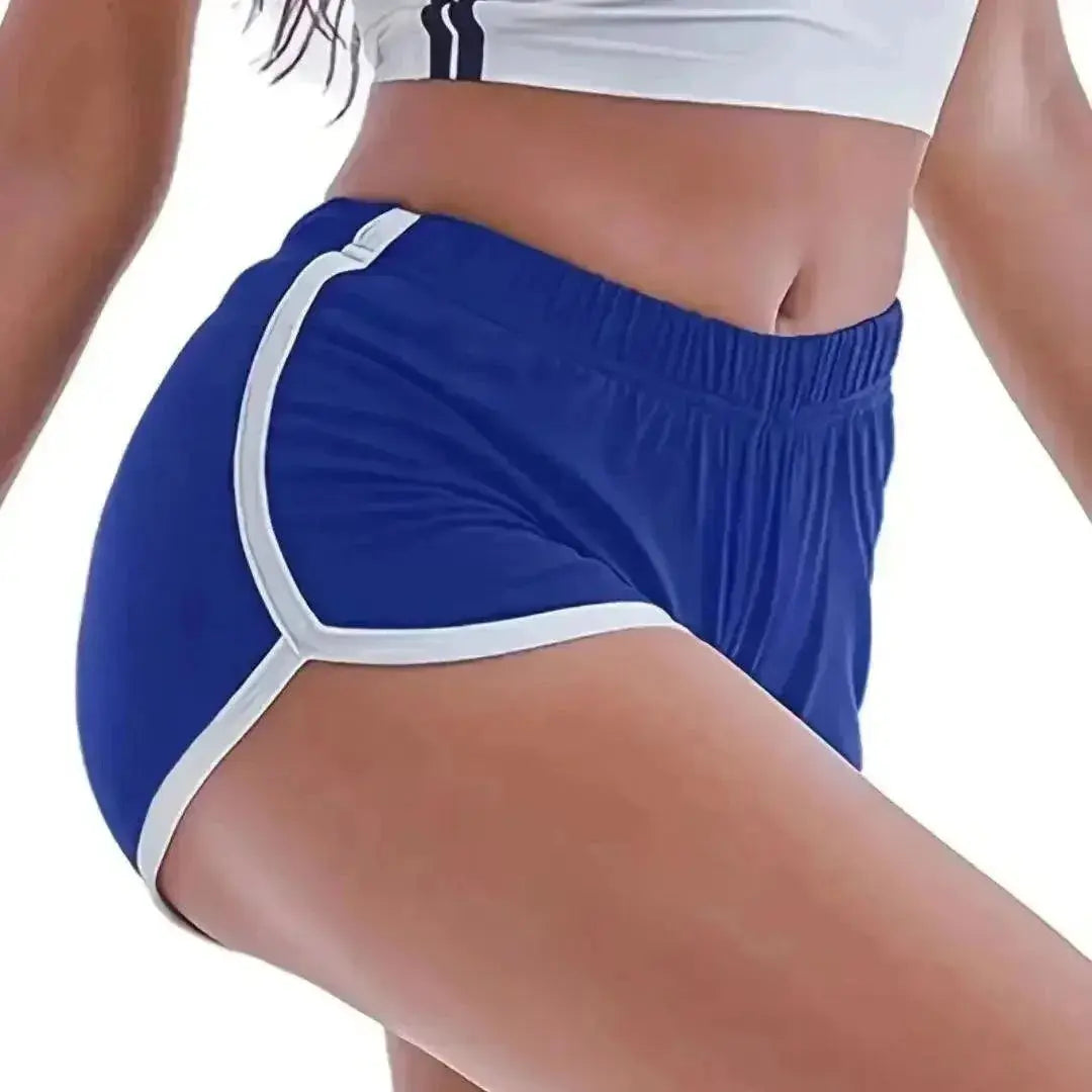 Acrylic High Waisted Yoga Shorts Anti Walking Tech