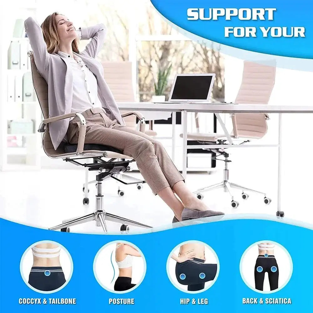 Orthopedic Gel Memory Foam U Shape Seat Cushion Pain Relief