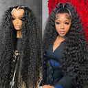 HD Transparent Deep Water Wave Curly Lace Front Wig 200%