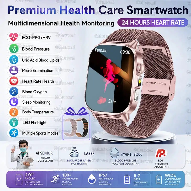 AI ECG Health Smart Watch For Men — product view 17