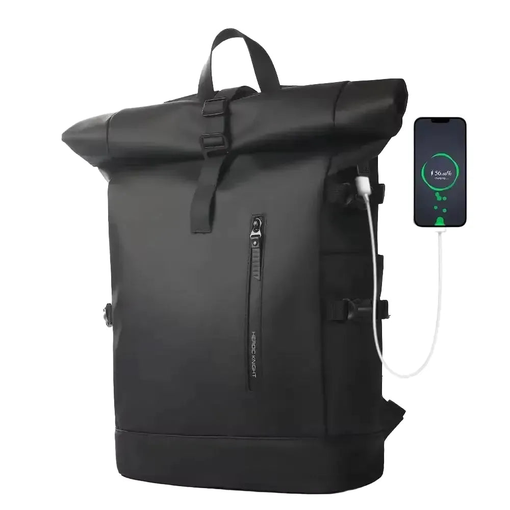 Heroic Knight Waterproof USB Backpack — product view 1