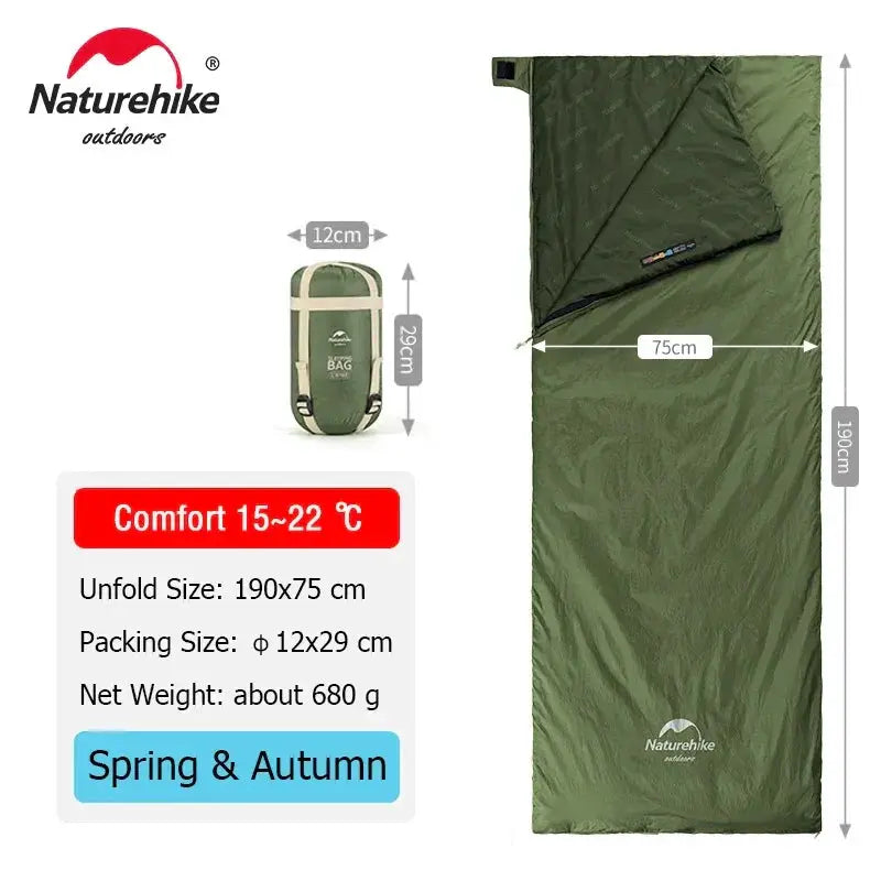 LW180 Ultralight Cotton Sleeping Bag for Camping Adventures