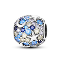Charm Bead Sterling Silver Pink