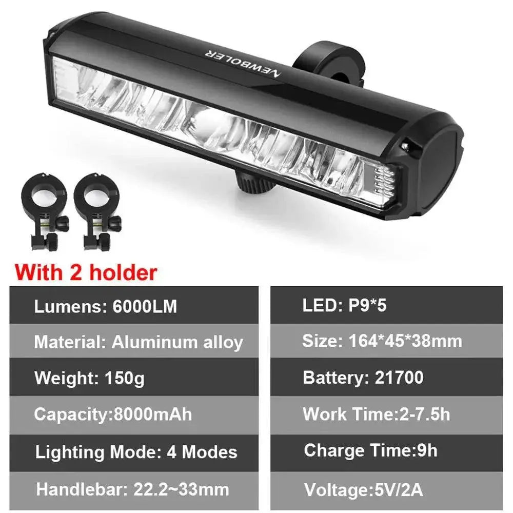 Newboler Front Bike Light USB Charging For Night Rides