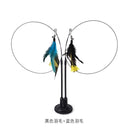 Interactive Feather Cat Wand Toy with Suction Cup Base