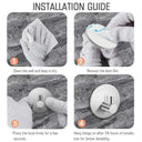 Stylish Stainless Steel Bathroom Hooks Organizer Set of 2