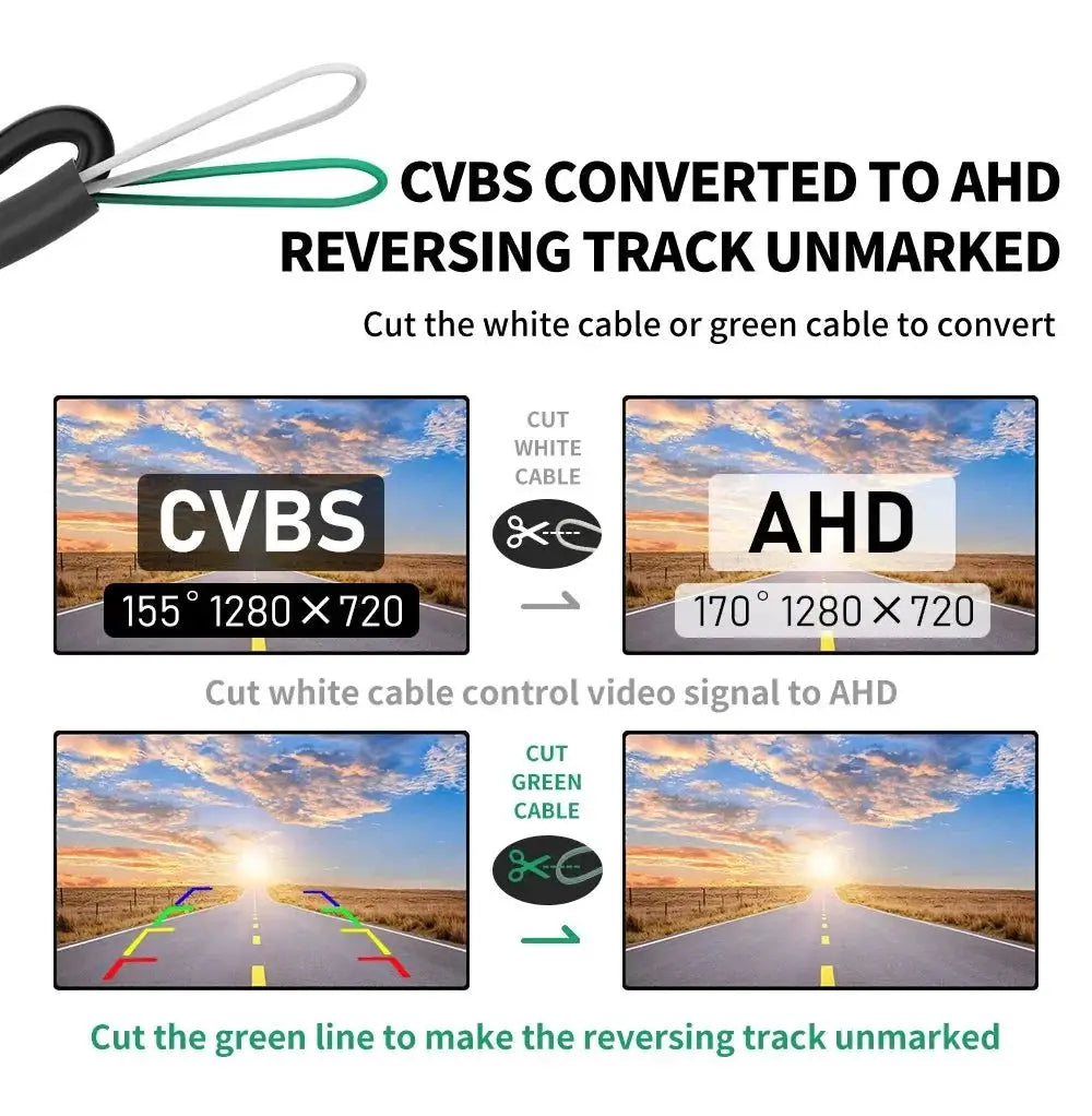 Gold Fisheye 170 Degree AHD 1080P Flip Emblem Backup Camera For VW Passat Golf - stepyours.com