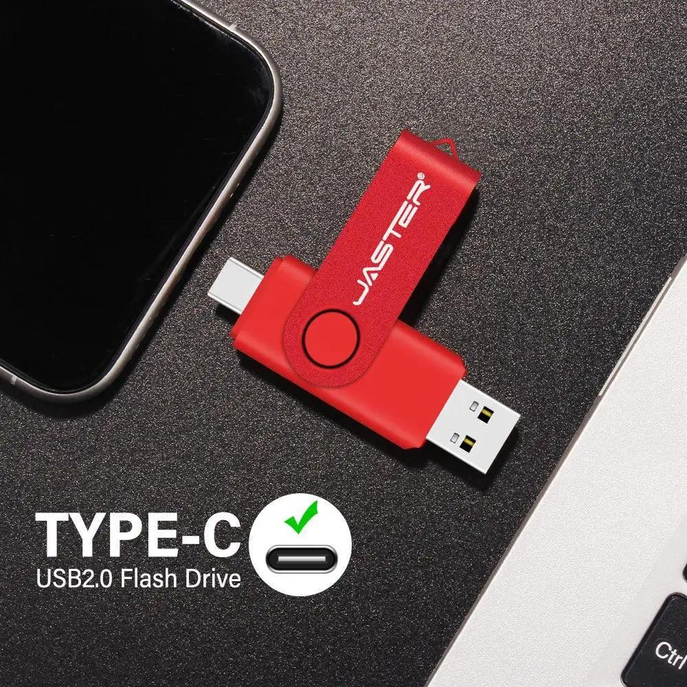 JASTER Rotatable USB Flash Drive Fast Data Transfer