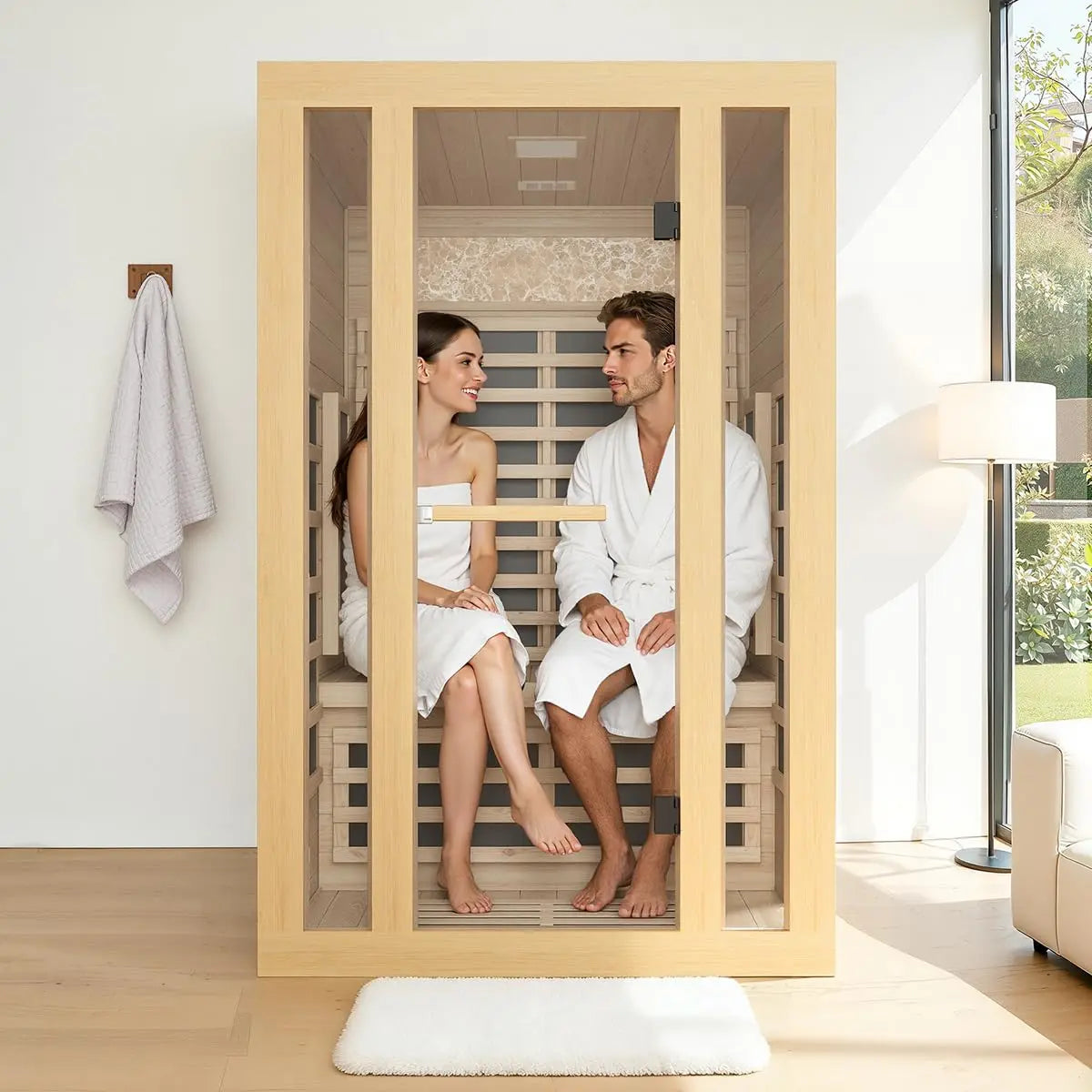 Wooden Hemlock Sauna Room