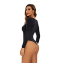 GUUDIA Women's Seamless Tummy Control Bodysuit Open Crotch