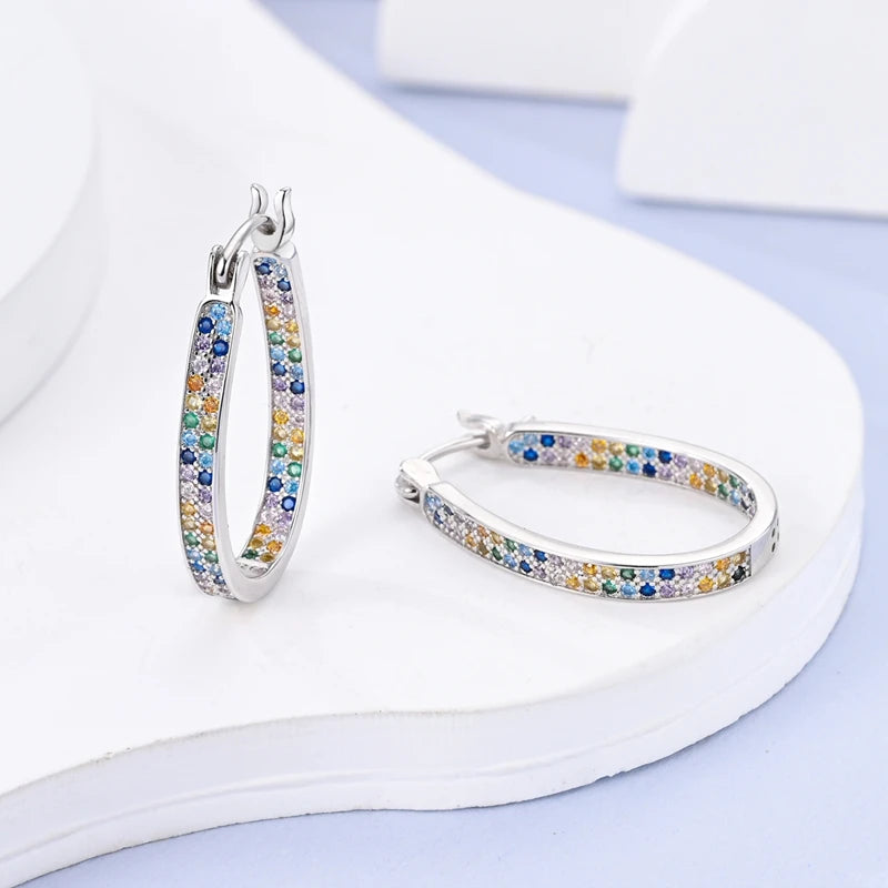 Mula Earring Sterling Silver Sparkling