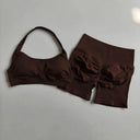Peach High Waist Yoga Set Hip Lift Wicking