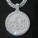 K Gold Plated Round Allah